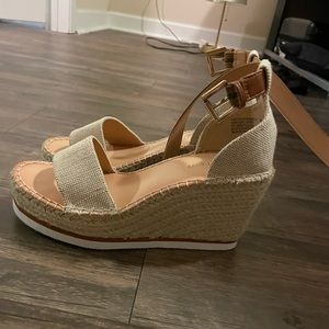 Strappy espadrille wedges